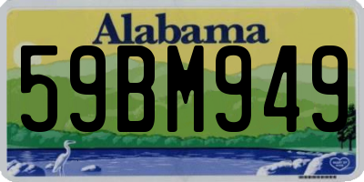 AL license plate 59BM949