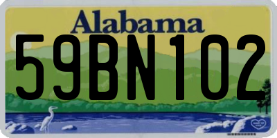 AL license plate 59BN102