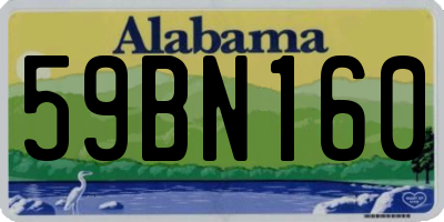 AL license plate 59BN160