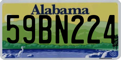 AL license plate 59BN224
