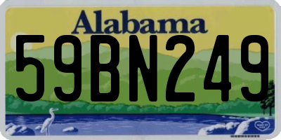 AL license plate 59BN249