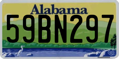 AL license plate 59BN297