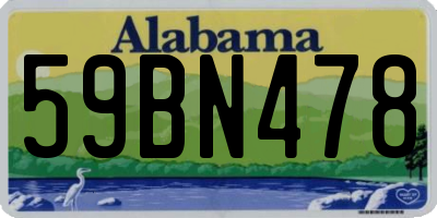 AL license plate 59BN478