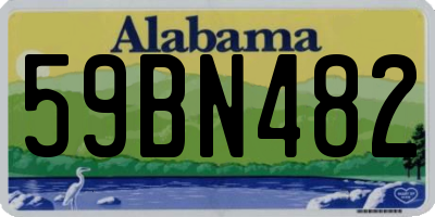 AL license plate 59BN482