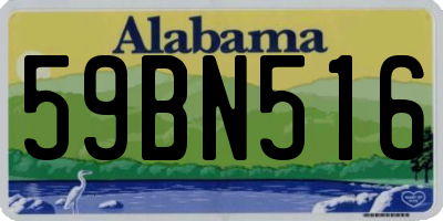 AL license plate 59BN516