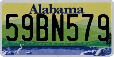 AL license plate 59BN579