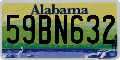 AL license plate 59BN632