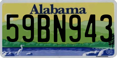 AL license plate 59BN943