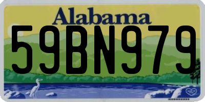 AL license plate 59BN979