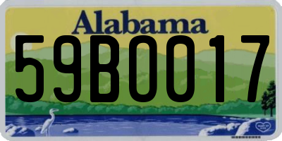 AL license plate 59BO017