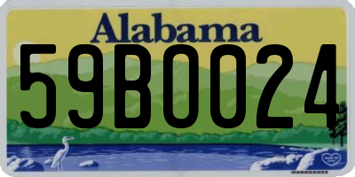 AL license plate 59BO024