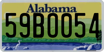 AL license plate 59BO054