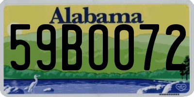 AL license plate 59BO072