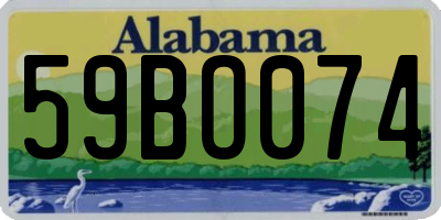 AL license plate 59BO074