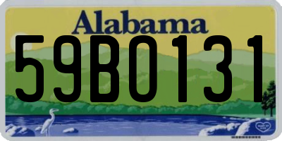 AL license plate 59BO131