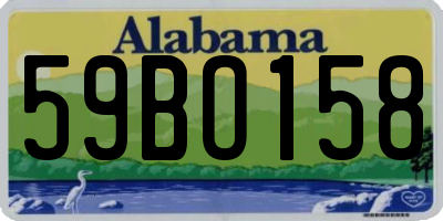 AL license plate 59BO158