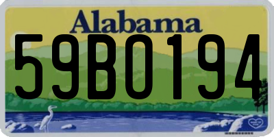 AL license plate 59BO194