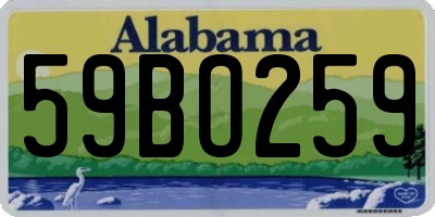 AL license plate 59BO259