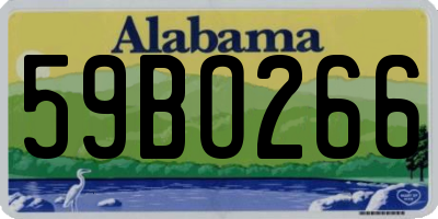 AL license plate 59BO266