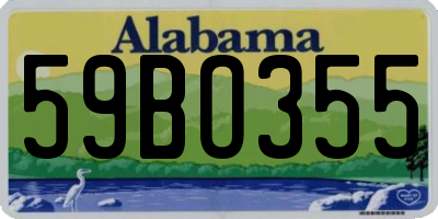 AL license plate 59BO355