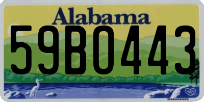 AL license plate 59BO443