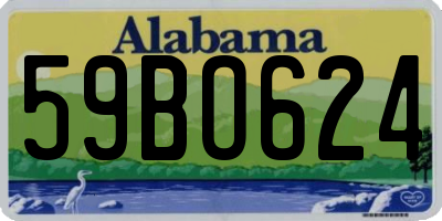 AL license plate 59BO624