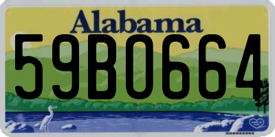 AL license plate 59BO664