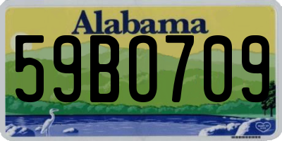 AL license plate 59BO709