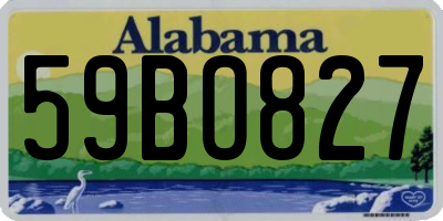 AL license plate 59BO827