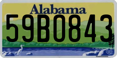 AL license plate 59BO843