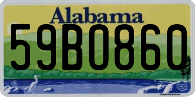 AL license plate 59BO860