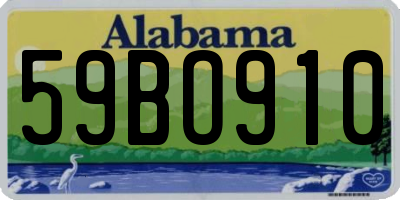 AL license plate 59BO910