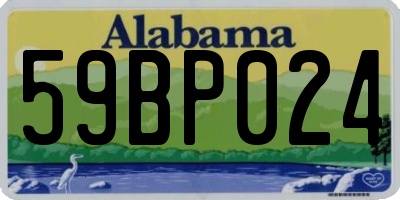 AL license plate 59BP024
