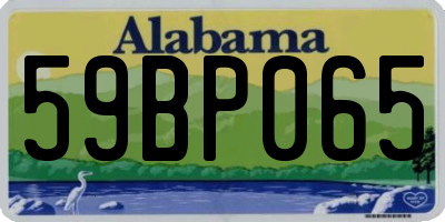 AL license plate 59BP065