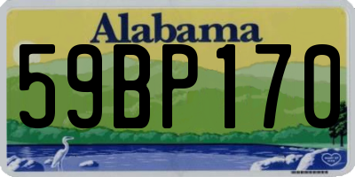 AL license plate 59BP170