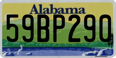 AL license plate 59BP290