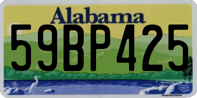 AL license plate 59BP425