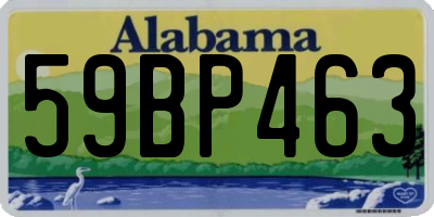 AL license plate 59BP463