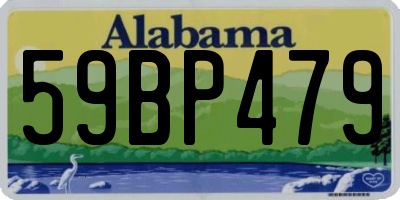 AL license plate 59BP479