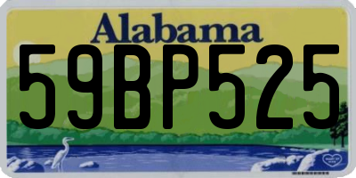AL license plate 59BP525