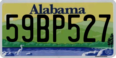 AL license plate 59BP527