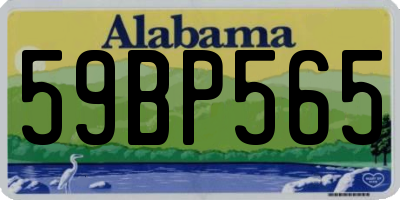 AL license plate 59BP565