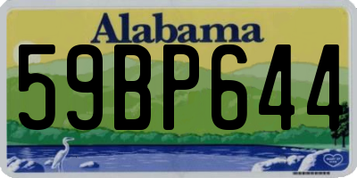 AL license plate 59BP644