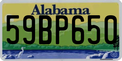 AL license plate 59BP650