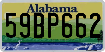 AL license plate 59BP662