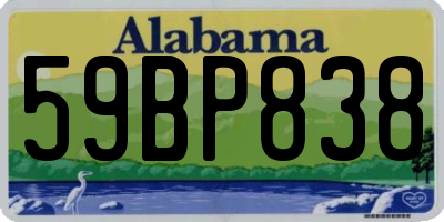 AL license plate 59BP838