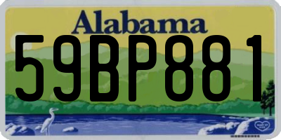 AL license plate 59BP881