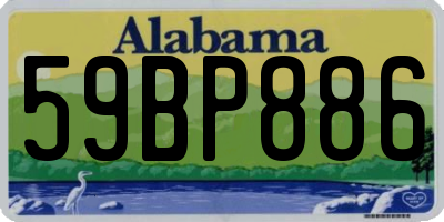AL license plate 59BP886