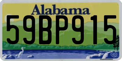 AL license plate 59BP915