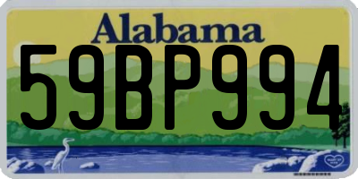 AL license plate 59BP994